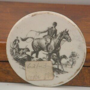 Miniature Sam Savitt Hunting Drawing Delano Studios Plate
